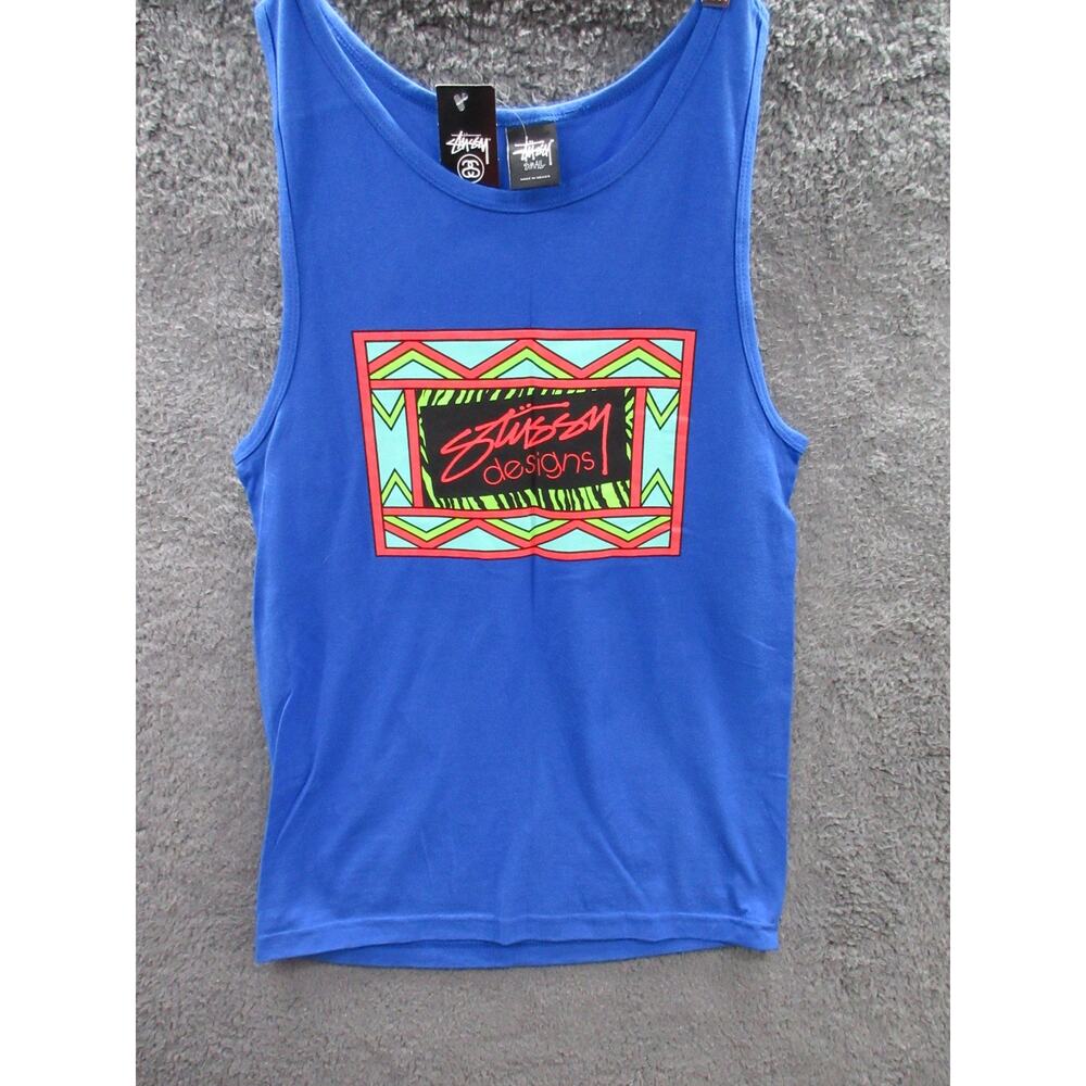 NWT Stussy Designs No 4 Men's Small Tank Top Sleeveless Shirt